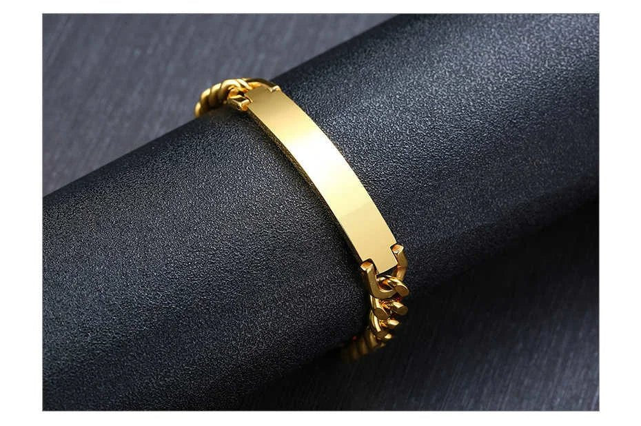 18k Gold Custom Name Bracelet - Drip Culture Jewelry