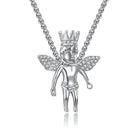 18K Gold Diamond Angel King - Drip Culture Jewelry