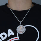 18k Gold Diamond Baguette All Hustle, No Luck Pendant - Drip Culture Jewelry