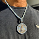 18k Gold Diamond Baguette All Hustle, No Luck Pendant - Drip Culture Jewelry