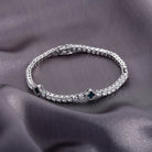 18k Gold Diamond Clover Tennis Bracelet - Drip Culture Jewelry