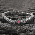 18k Gold Diamond Clover Tennis Bracelet - Drip Culture Jewelry