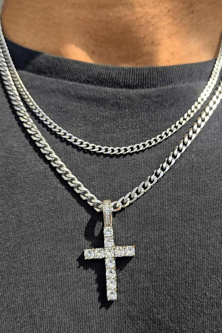 18k Gold Diamond Cross Set (3 Pieces) - Drip Culture Jewelry