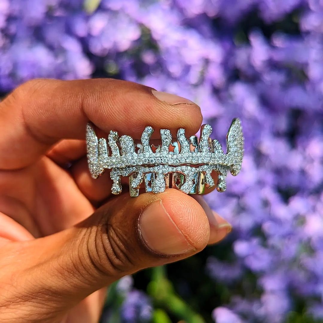 18k Gold Diamond Drip Grillz - Drip Culture Jewelry