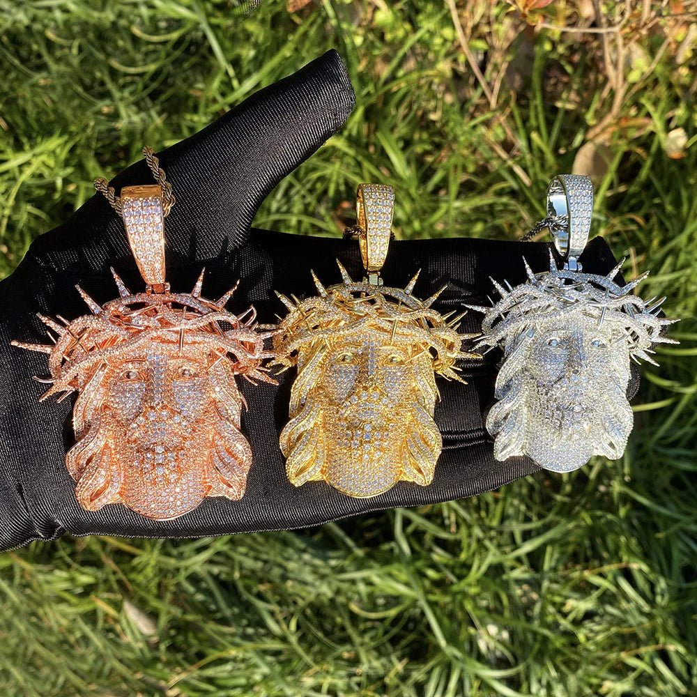 18k Gold Diamond Jesus Piece – Drip Culture Jewelry