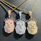 18k Gold Diamond King Lion - Drip Culture Jewelry