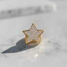 18k Gold Diamond Star Ring 2.0 - Drip Culture Jewelry