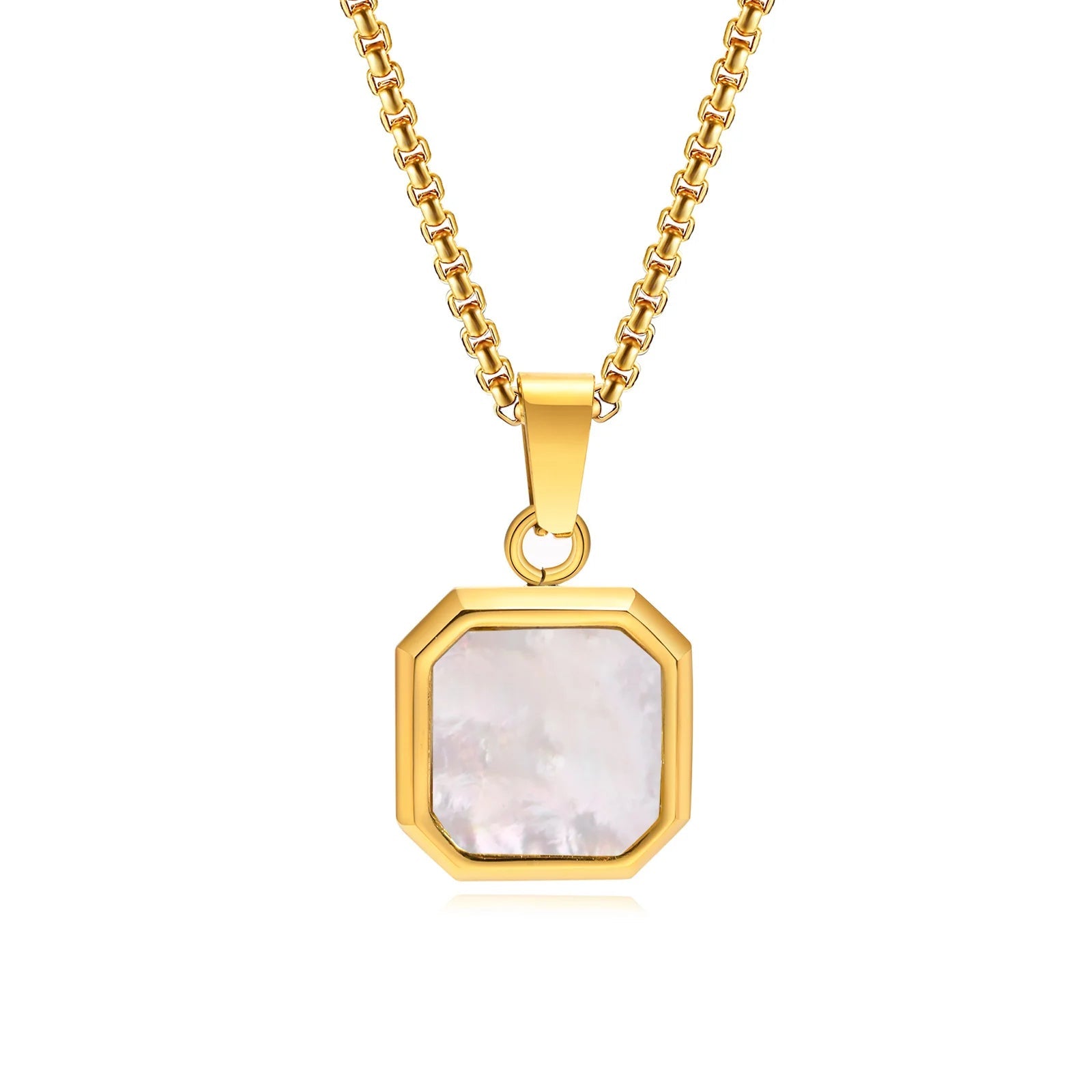 18k Gold Gemstone Pendant - Drip Culture Jewelry