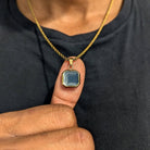 18k Gold Gemstone Pendant - Drip Culture Jewelry