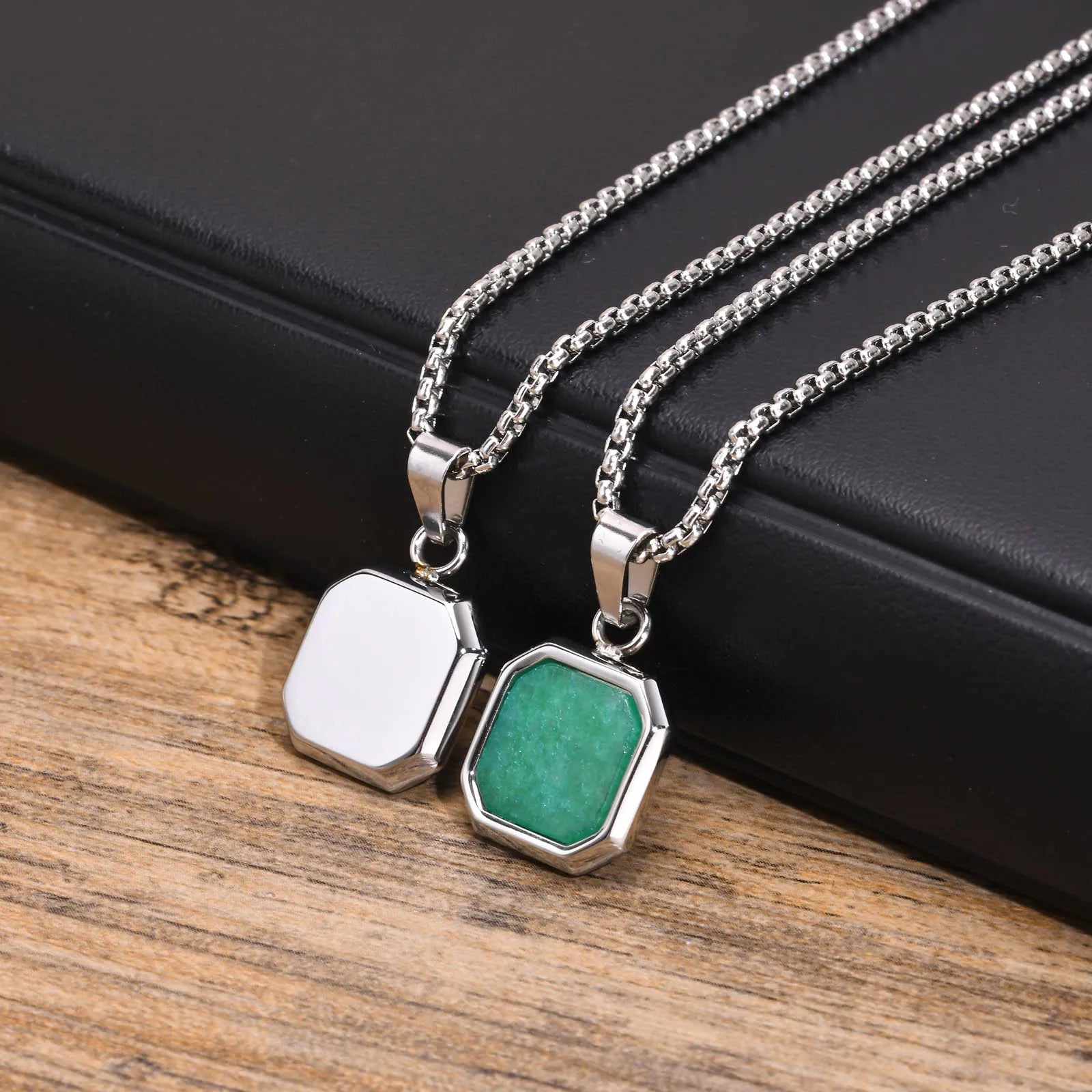 18k Gold Gemstone Pendant - Drip Culture Jewelry