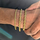 18k Gold Rope Bracelet - Drip Culture Jewelry