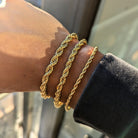18k Gold Rope Bracelet - Drip Culture Jewelry