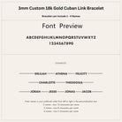 3mm Custom 18k Gold Cuban Link Bracelet - Drip Culture Jewelry