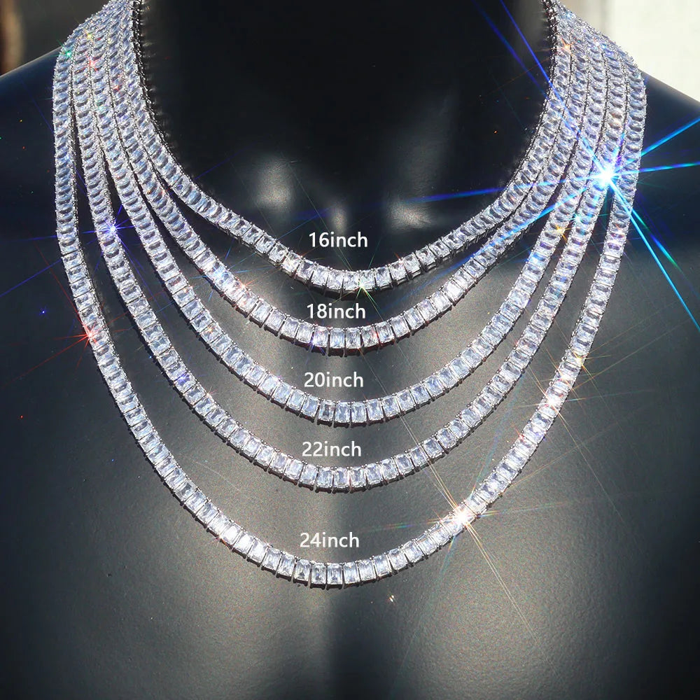 6mm 18k Gold Baguette Diamond Tennis Chain – Drip Culture Jewelry