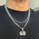 Custom 18k Gold Baguette Diamond Bold Letters - Drip Culture Jewelry