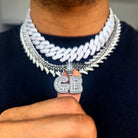 Custom 18k Gold Baguette Diamond Bold Letters - Drip Culture Jewelry