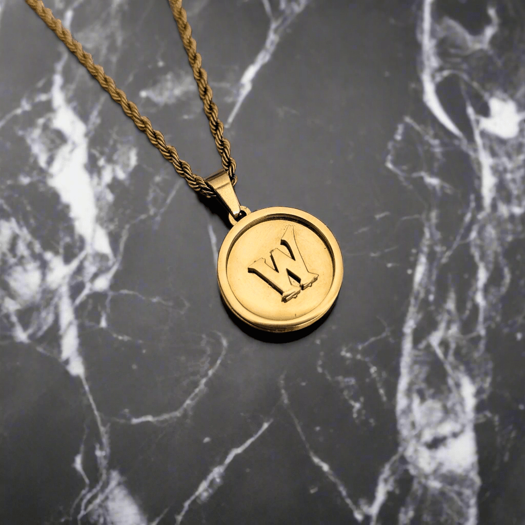 Custom 18k Gold Circle Pendant - Drip Culture Jewelry