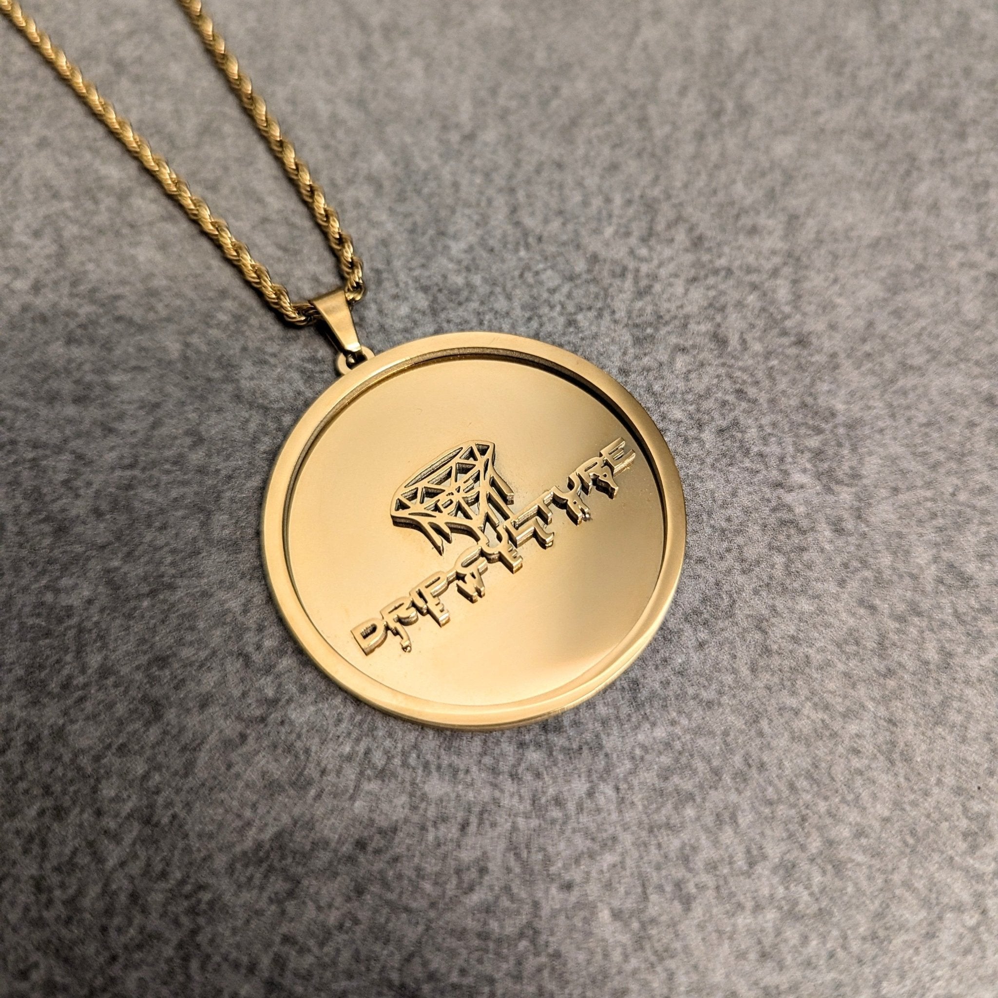 Custom 18k Gold Circle Pendant - Drip Culture Jewelry