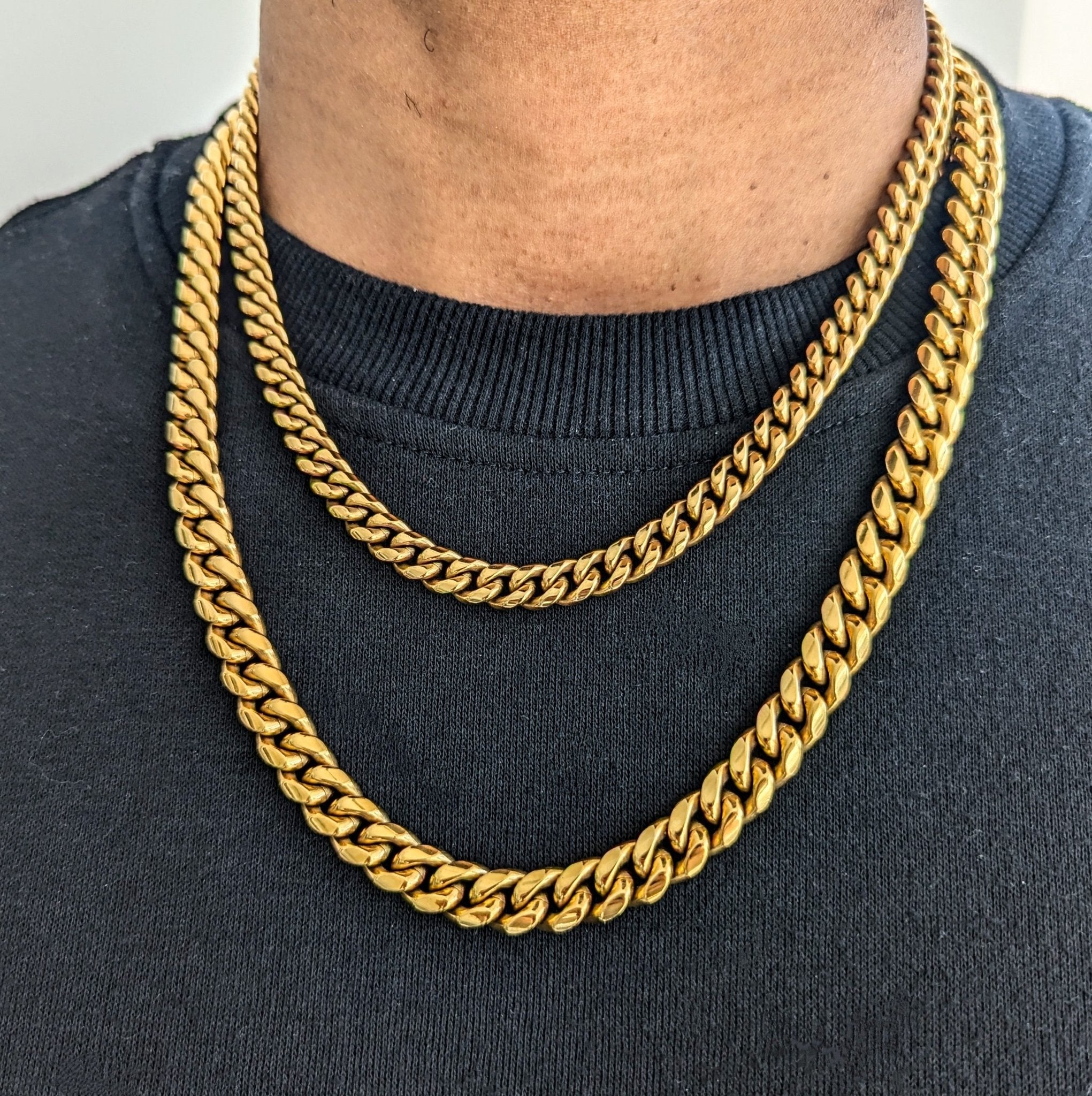 Custom 18k Gold Cuban Link Chain (6mm - 12mm) - Drip Culture Jewelry