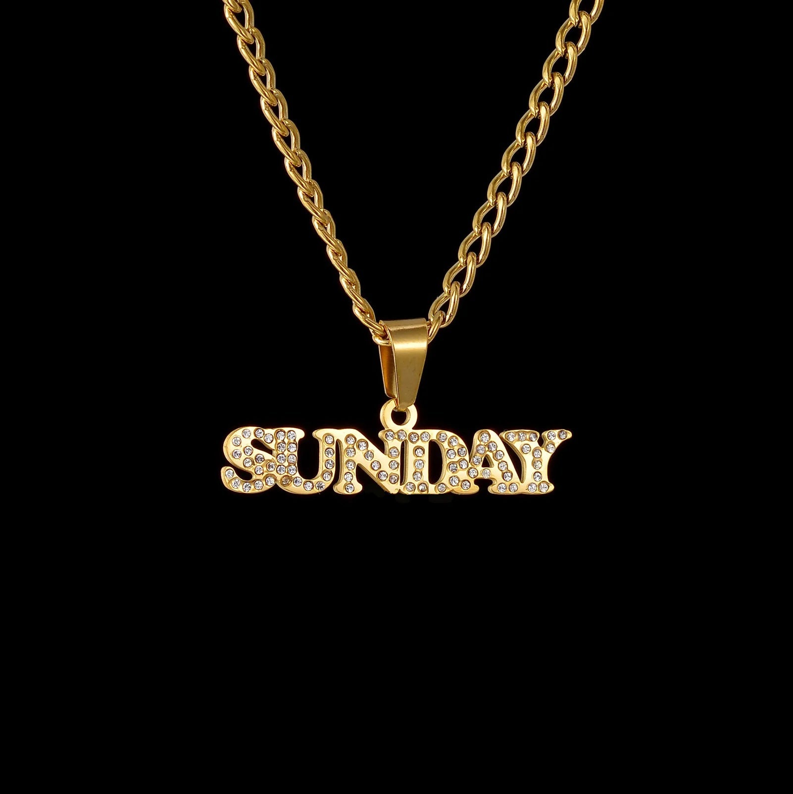Custom 18k Gold Diamond Name Pendant - Drip Culture Jewelry