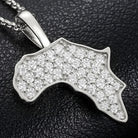 Moissanite Diamond Africa Pendant - Drip Culture Jewelry