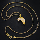 Moissanite Diamond Africa Pendant - Drip Culture Jewelry