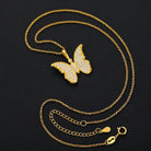 Moissanite Diamond Butterfly Pendant - Drip Culture Jewelry