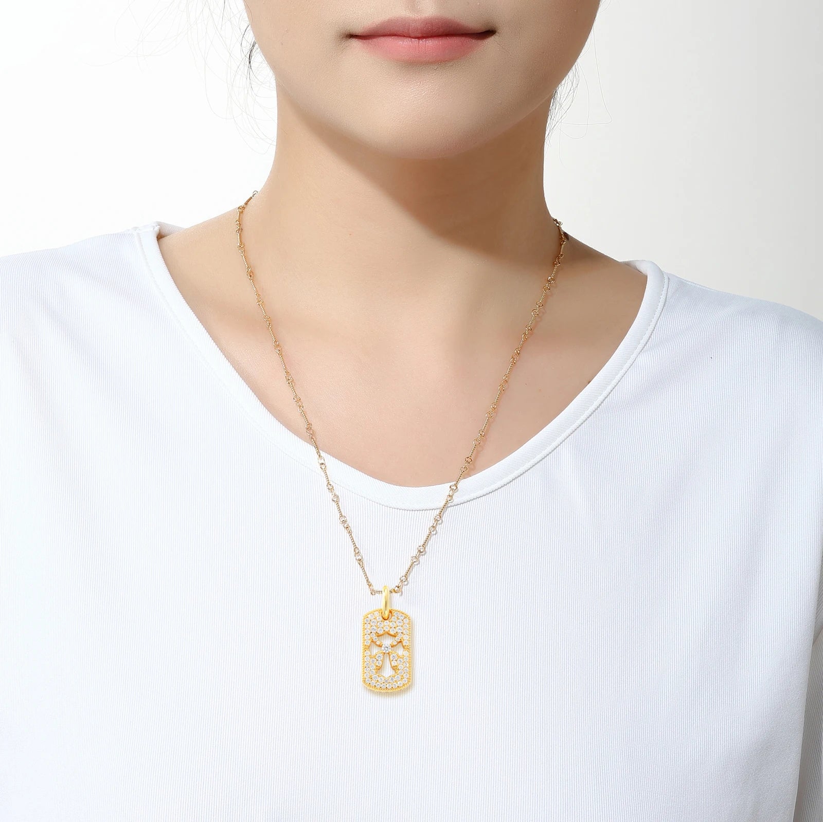 Moissanite Diamond Cross Dog Tag - Drip Culture Jewelry