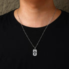 Moissanite Diamond Cross Dog Tag - Drip Culture Jewelry