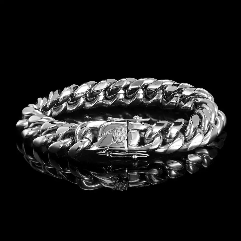 Silver Thick Cuban Link Chain (8mm - 18mm) - Drip Culture Jewelry