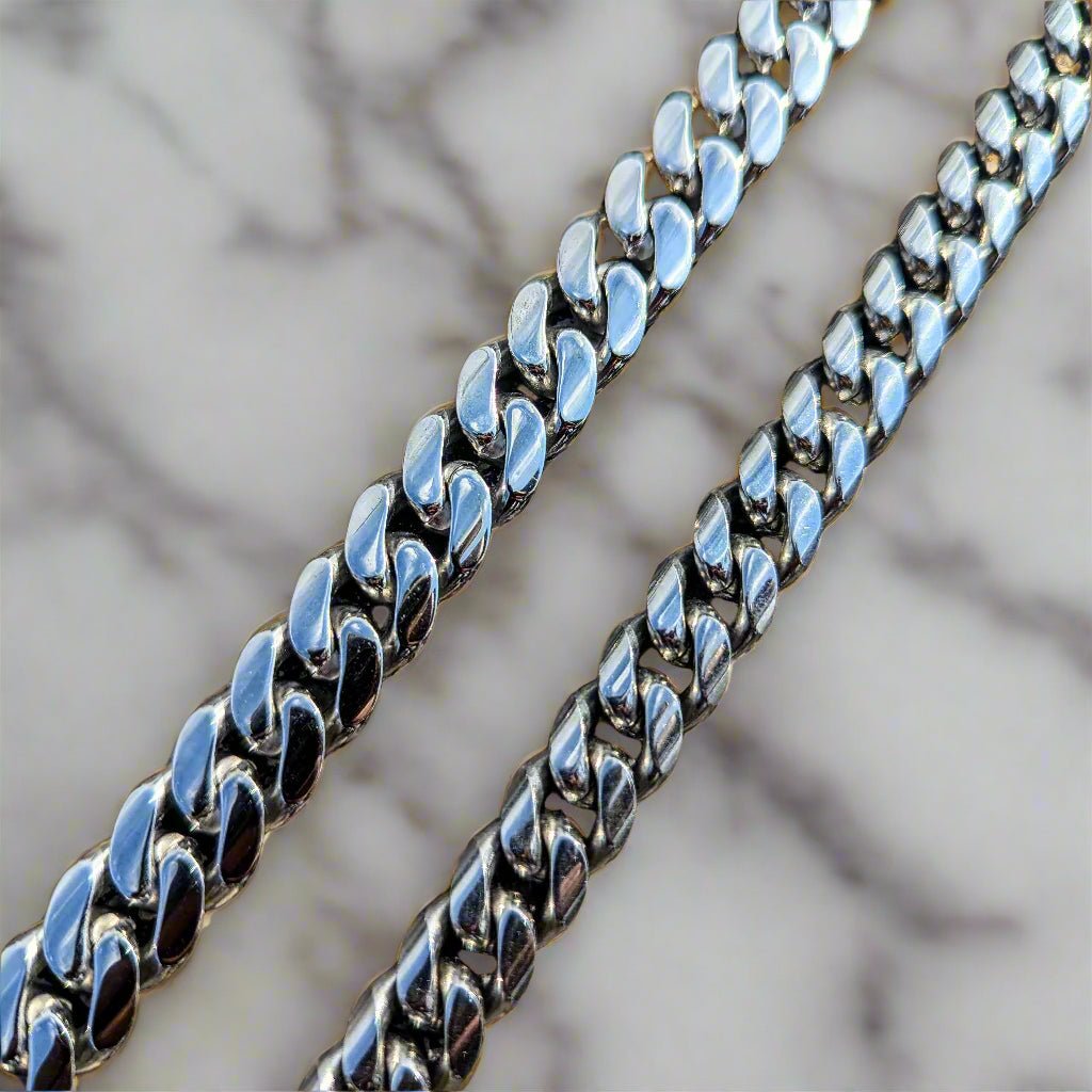 Silver Thick Cuban Link Chain (8mm - 18mm) - Drip Culture Jewelry