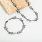10mm 18K Gold Barbed Wire Chain - Drip Culture Jewelry