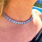 10mm 18K Gold Square Baguette Tennis Chain - Drip Culture Jewelry