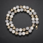 10mm Diamond Gold & Pearl Chain - Drip Culture Jewelry