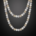 10mm Diamond Gold & Pearl Chain - Drip Culture Jewelry