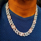 12mm 18K Gold Diamond Oval Cuban Link Chain - Drip Culture Jewelry