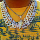 12mm 18K Gold Diamond Oval Cuban Link Chain - Drip Culture Jewelry