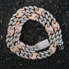 12mm 18K Gold Diamond Oval Cuban Link Chain - Drip Culture Jewelry