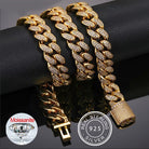 12mm Moissanite Diamond Cuban Link Chain - Drip Culture Jewelry