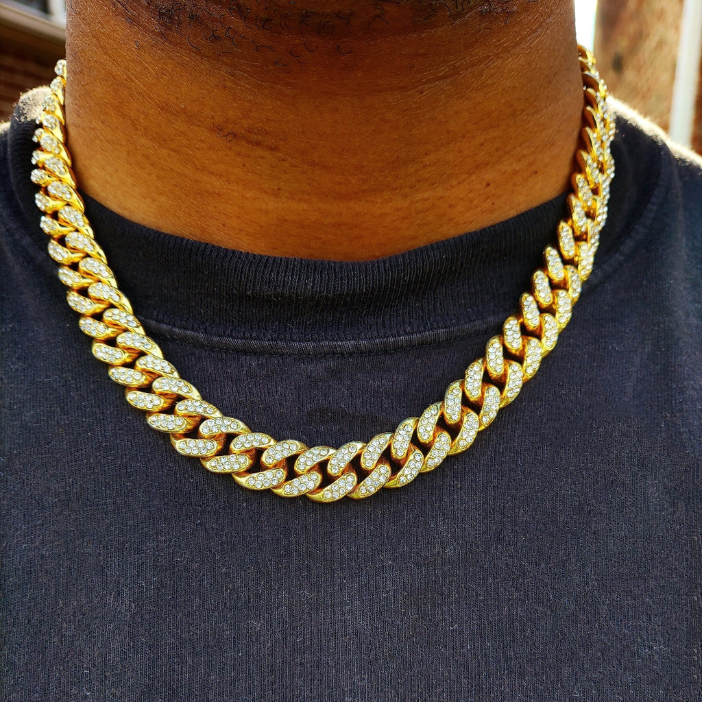 13mm 18K Gold Diamond Miami Cuban Link - Drip Culture Jewelry