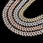 14mm 18K Gold Diamond Spike Cuban Link Chain - Drip Culture Jewelry