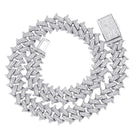 14mm 18K Gold Diamond Spike Cuban Link Chain - Drip Culture Jewelry