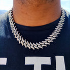 14mm 18K Gold Diamond Spike Cuban Link Chain - Drip Culture Jewelry