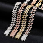 14mm 18K Gold Diamond Spike Cuban Link Chain - Drip Culture Jewelry