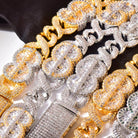 14mm Dollar Sign Infinity Link Bracelet - Drip Culture Jewelry