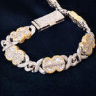 14mm Dollar Sign Infinity Link Bracelet - Drip Culture Jewelry