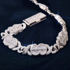 14mm Dollar Sign Infinity Link Bracelet - Drip Culture Jewelry