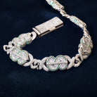 14mm Dollar Sign Infinity Link Bracelet - Drip Culture Jewelry