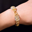 14mm Dollar Sign Infinity Link Bracelet - Drip Culture Jewelry