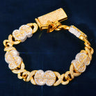 14mm Dollar Sign Infinity Link Bracelet - Drip Culture Jewelry